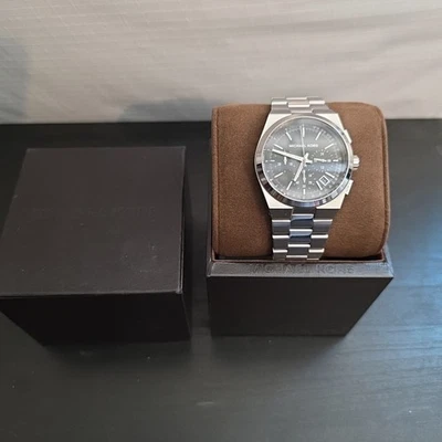 Michael Kors Chronograph Channing Black Dial Stainless Steel Watch MK6054 New!  - Image 1 of 3