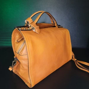 Borsa in pelle C&C California borsa a tracolla tote bag da donna marrone britannico - Foto 1 di 12