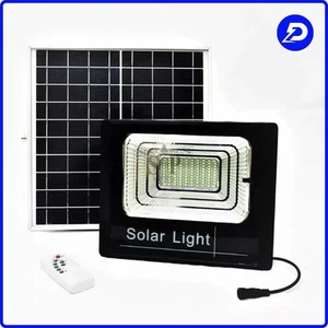 FARO LED SOLARE 400W CON TELECOMANDO PANNELLO FOTOVOLTAICO IMPERMEABILE LAMPIONE - Afbeelding 1 van 19