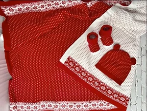 Christmas Baby Blanket 3 Piece Set. NWT - Picture 1 of 3