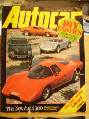 AUTOCAR MOTOR MAG JULY 1982 AUDI 100 VAUXHALL CAVALIER MAZDA 323 TOYOTA - Image 1 of 4