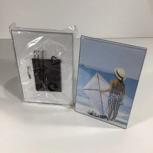 4” X 6” Magnetic Clear Acrylic Photo Frame Set Of 2 - Picture 1 of 1
