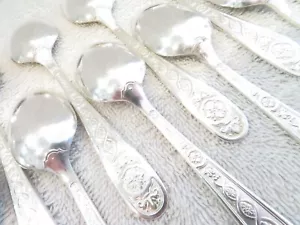 Vintage French silver-plated 13 coffee spoons Louis XIV st Christofle Villeroy - Picture 1 of 9
