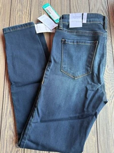 Pantalones de mezclilla ajustados al tobillo Sts azul Emma 9" tiro medio lavado oscuro talla 28 - Imagen 1 de 5
