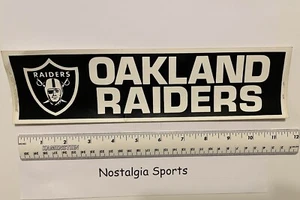 Vintage NFL OAKLAND RAIDERS BUMPER STICKER NEW OLD STOCK NEVER USED - Picture 1 of 2