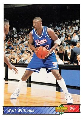 Walt Williams 1992 Upper Deck #330 Sacramento Kings - Image 1 of 2