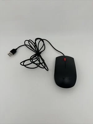 Lenovo MOJUUO Black Wired USB Scroll Wheel Optical Standard Mouse…47 - Image 1 of 4