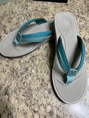SIMMS Drifter Flip -Aqua Size 7 Sandals Flip Flops Women  - Image 1 of 2
