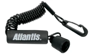 ATLANTIS FLOATING WRIST & VEST LANYARD TETHER KILL SWITCH SEADOO *DESS* BLACK - Picture 1 of 2