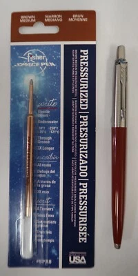 Bolígrafo Parker Jotter acero inoxidable y marrón con recarga marrón nuevo Foto 1 de 3