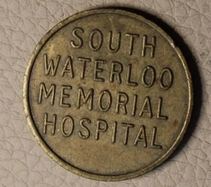 * PARKING TOKEN  SOUTH WATERLOO MEMORIAL HOSPITAL CANADA  #HUA9 - Picture 1 of 6
