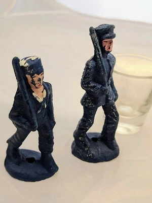 Vintage 1930's 40's Lineol Rare Sawdust & Resin Toy World War I Soldier Figures - Image 1 of 4