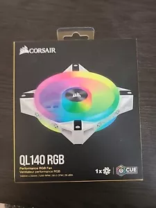 Corsair QL140 RGB 140mm PWM Fan, WHITE - Picture 1 of 2