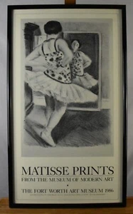 Póster enmarcado bailarina en espejo impresiones Matisse 1986 Museo de Arte Moderno - Imagen 1 de 6