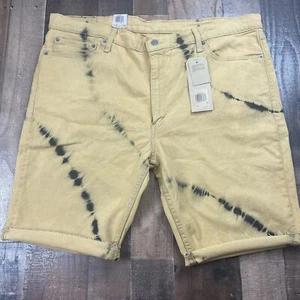 Levi's 511 Slim Fit Cut Off Tie-Dye Denim Jean Shorts 12" Inseam Men's Size 42 - Picture 1 of 7