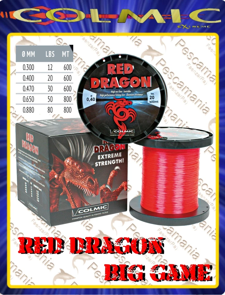 Monofilamento Japonés Colmic Red Dragon Traína Grande Game Atún MT 600 - Imagen 1 de 1