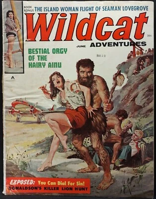 Wildcat Adventures Pulp Adventure Men's Magazine June 1960 - Image 1 of 4