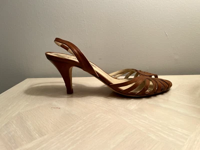 $335 N.D.C Hecho a Mano Cristy Vietri Lavado Sillín Marrón De Colección NDC 36.5 6.5 Foto 1 de 4