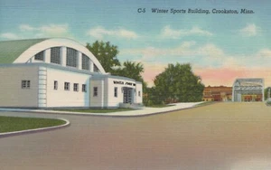 Winter Sports Building - Crookston, Minnesota - unposted RPPC - Picture 1 of 3