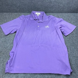 The Virginian Fairway & Greene Polo Shirt Mens Large Short Sleeve Golf Purple - Picture 1 of 6