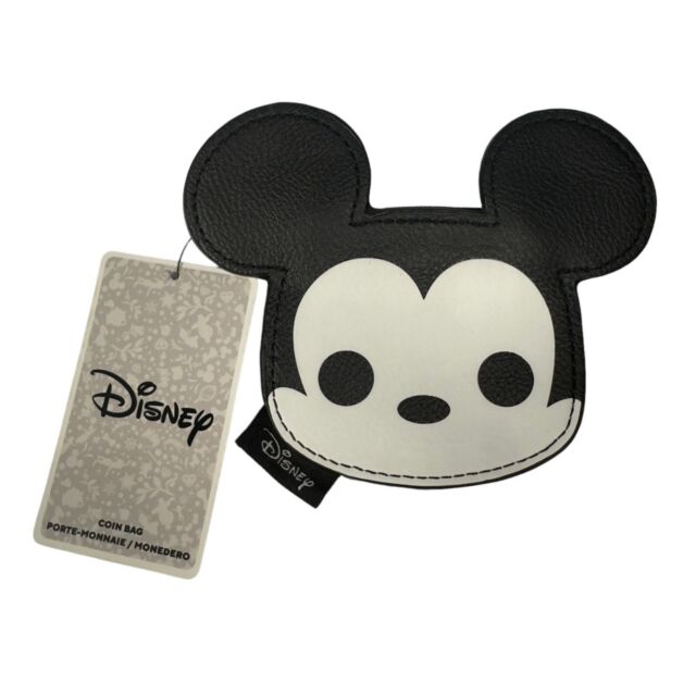 Disney Mickey Mouse Coin Purse Cartoon Donald Duck PU Waterproof Card  Holder Coins Bag Student Meal Card Package with Keychain