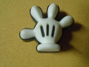 NWOTs! Disney MICKEY MOUSE GLOVED HAND Jibbitz Shoe Charm (Fits Crocs!) - Picture 1 of 3
