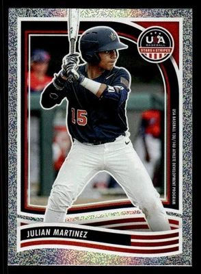 2024 Panini Stars & Stripes USA Baseball #105 Julian Martinez Opening Day card - Image 1 of 2