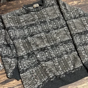 Vintage Cortina Italia Herren L Wollmischung Pullover Made in Italy Geometrisch - Bild 1 von 5