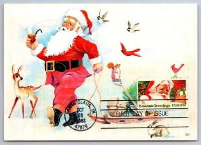 #2064 Santa Claus FDC Maxi Card - Image 1 of 2