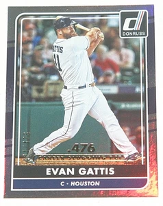 2016 Donruss Baseball Stat Line Career #150 - Evan Gattis 464/476 - Picture 1 of 2