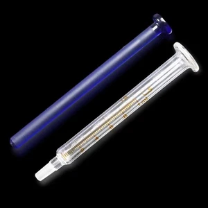 Confezione 10 Siringhe Vetro Blu 1ml Iniettore Fattoria Uso Veterinario Laboratorio Vetreria - Foto 1 di 1