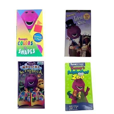 Barney VHS Lot Bundle Vintage Children’s Show Barney The Dinosaur 1990s - Image 1 of 4
