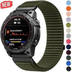 Quickfit Nylon Watch Band Strap For Garmin Fenix 8 Solar Epix 7 7X 6 6X Pro 5 5X - Picture 1 of 28