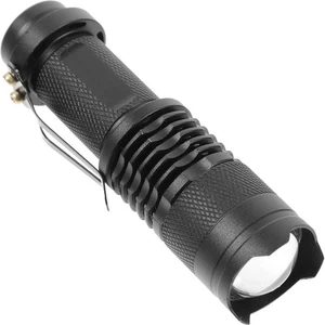 Lampe de poche zoomable étanche 7W Q5 300LM pour extérieur (noir) - Photo 1/12