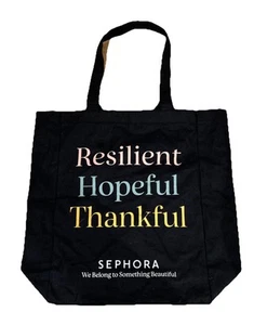 Bolso de Mano Colección Sephora Negro Resiliente Esperanzado Agradecido - Imagen 1 de 4