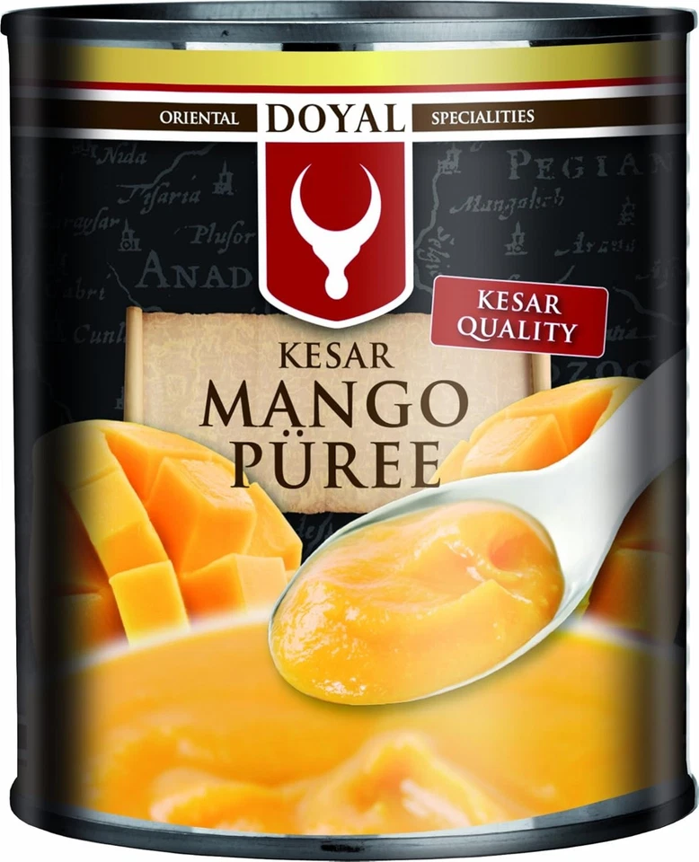 (1kg=7,05€) 850g Dose Kesar Mangopüree Oriental Mango Pulp Mango Püree Klassik - Bild 1 von 1