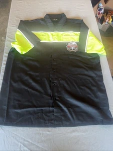 Biker Apparel Deadwood South Dakota Hi-Vis Biker Reflective Garage Shirt XL - Picture 1 of 17