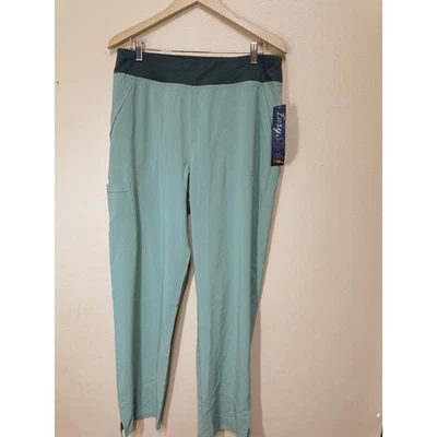 NEW Butter-Soft Easy Stretch Scrub Pants L Tall  – 5 Pockets, Yoga Waistband - Image 1 of 4
