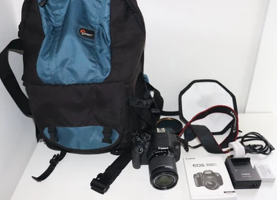 Canon EOS 700D 18.0MP Digital SLR Camera - Black (Kit w/ EF-S 18-55mm IS STM... — 第 1/4 张图片