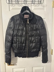 Chaqueta de abrigo acolchada negra para mujer Juicy Couture talla mediana - Imagen 1 de 13
