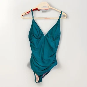 #8605 CUPSHE WOMENS GREEN ONE PIECE BATHING SUIT SIZE M - Picture 1 of 6