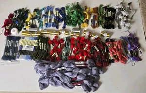Embroidery Floss Lot Of 216 Skeins Cross Stitch Thread Mixed Colors New + Thread - Picture 1 of 13