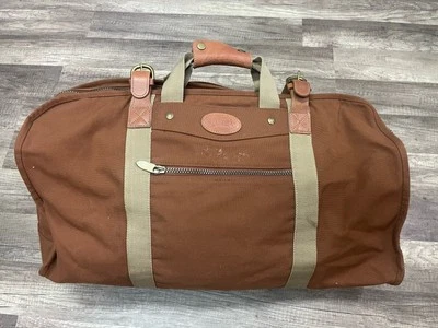Tumi Dakota Authentic Brown Canvas Tan Leather Duffle Weekender Bag - Image 1 of 4