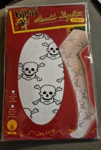 NWT Bratz Skull Tights White/Black Child M 60-75 lb Halloween Costume Pirate - Picture 1 of 10