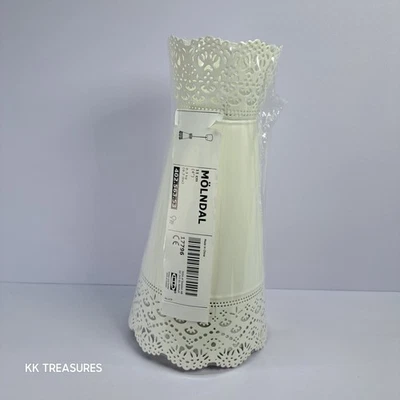 Ikea Molndal Pendant Ceiling Light White Metal Lace Cut Out Detail New Sealed - Image 1 of 4