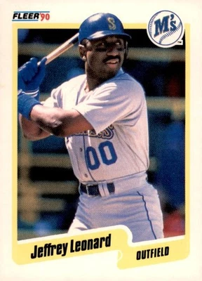 #519 Jeffrey Leonard 1990 Fleer Near Mint or Better - Image 1 of 2