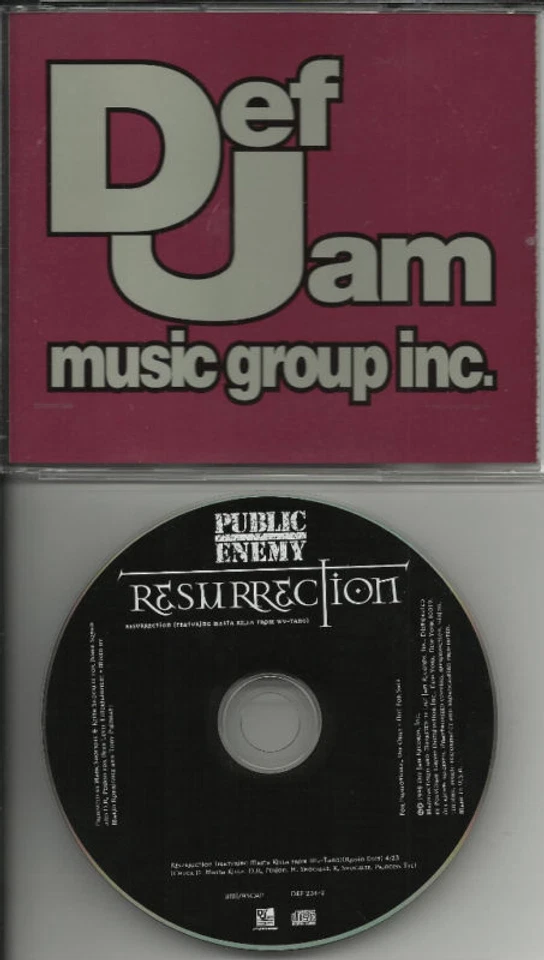 PUBLIC ENEMY Resurrection EDIT PROMO CD w/ WU TANG CLAN Foto 1 de 1