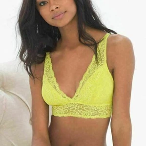 Soma Bralette XS Plunge BH mit Spitze Citrin ohne Bügel - Bild 1 von 2