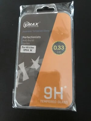 iPhone X Cristal Templado 9H, Protector Pantalla por VMAX Foto 1 de 2