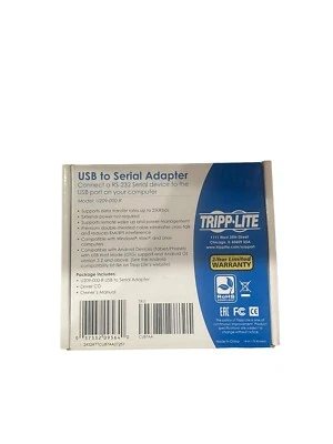 Tripp Lite USB-A to RS232 (DB9) Serial Adapter Cable - (M/M), 5 ft. U209-000-R - Image 1 of 2